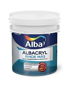 Albacryl Rinde Más Concentrado Blanco 20 lt