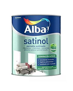 Alba Satinol Balance Al Agua Negro 1 Lt