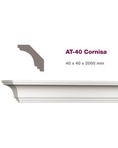 Atenneas Cornisa AT-40 2Mt (40x40x2000mm.)