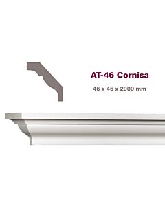 Moldura Atenneas Cornisa AT-46 2 Mt (46x46x2000 mm. )