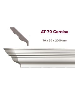 Moldura Atenneas Cornisa AT-70 2 MT (70x70x2000mm.)
