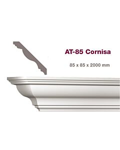 Moldura Atenneas Cornisa AT-85 2 MT (85x85x2000mm.)