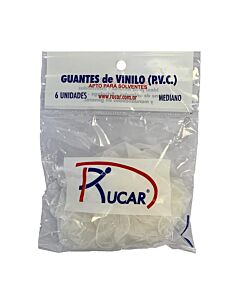 Guantes Descartables Medianos 6 unidades