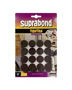 Topetina Circular Fieltro 20 Mm x 32 Unidades