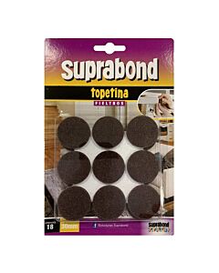 Topetina Circular Fieltro 30 Mm x 18 Unidades