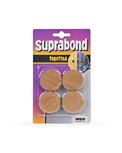 Topetina Circular Madera 4 Unidades