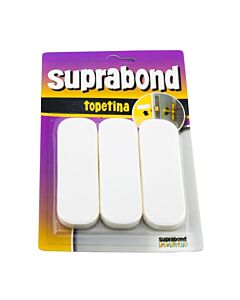 Topetina Rectangular Blanca x 3 Unidades