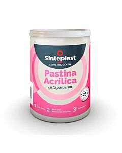 Pastina Acrílica Sinteplast Blanca 1.25kg