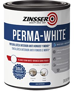 Zinsser Perma White Semi Mate Cascara De Huevo 0.946 Lt