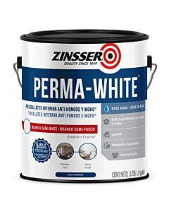 Zinsser Perma White Semi Mate Cascara De Huevo 3.785 Lt